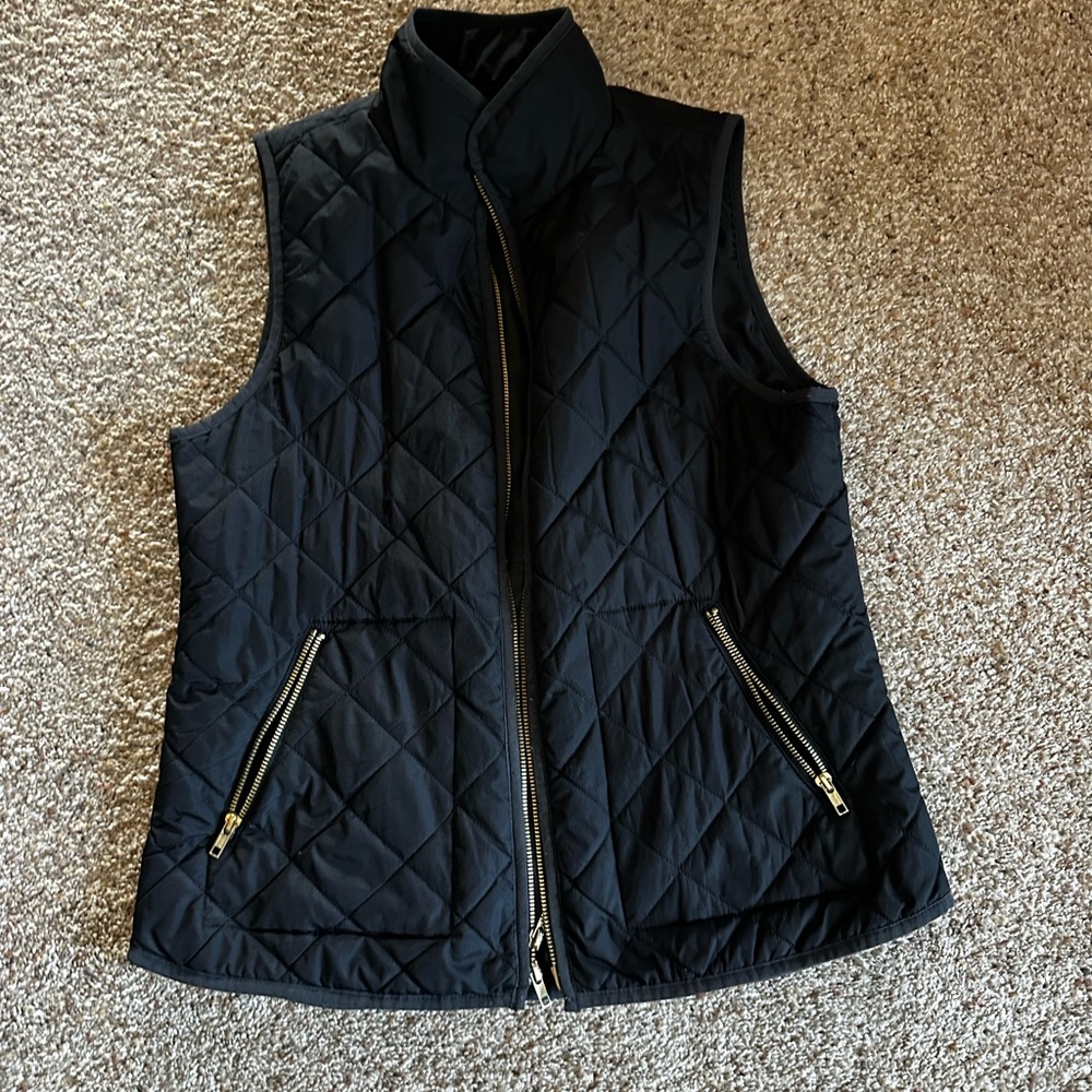 Old Navy Black Vest with Gold Accents